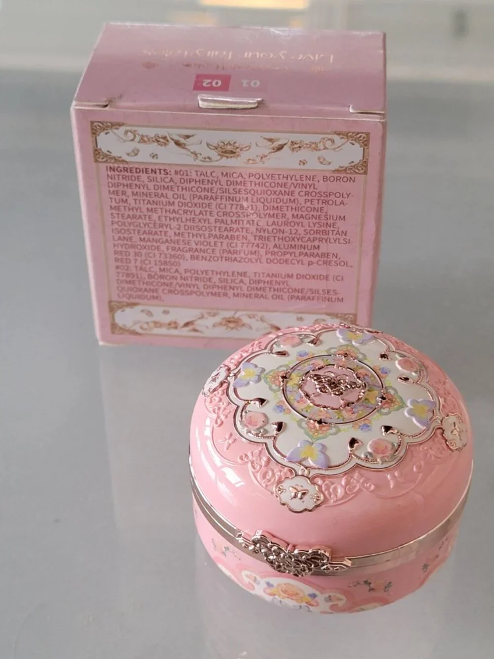 Flower Knows Butterfly Cloud Collar Highlighter Blush Duo 03 Pastel Lotus NIB